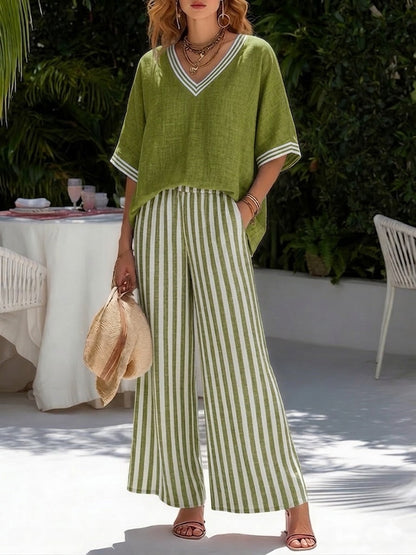 Lorna - Breezy Linen Two-Piece Set