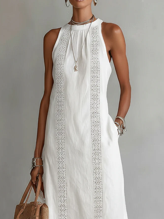 Brena - Breezy Linen Midi Dress