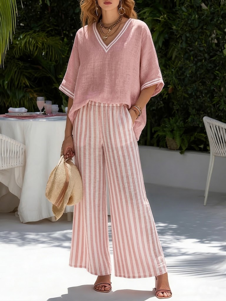 Lorna - Breezy Linen Two-Piece Set
