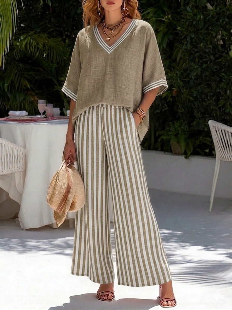 Lorna - Breezy Linen Two-Piece Set