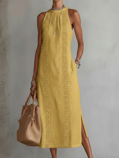 Brena - Breezy Linen Midi Dress
