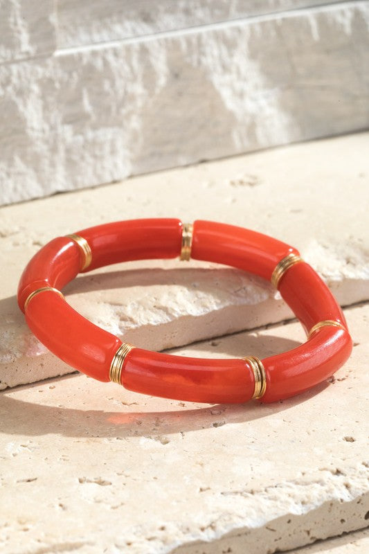Acetate Bead Bracelet