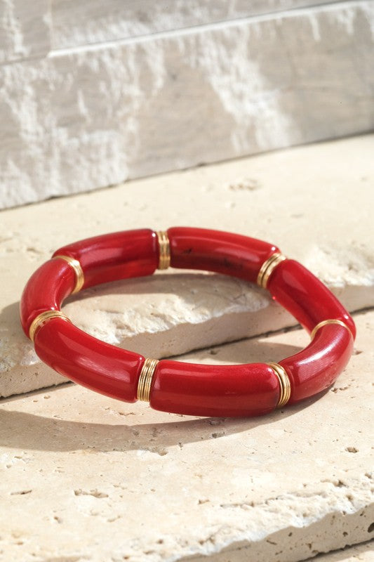 Acetate Bead Bracelet