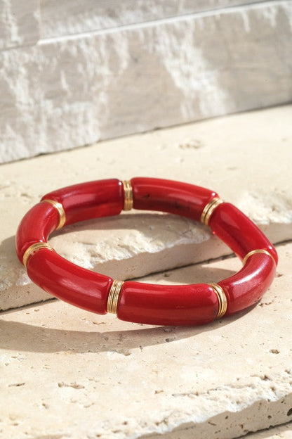 Acetate Bead Bracelet