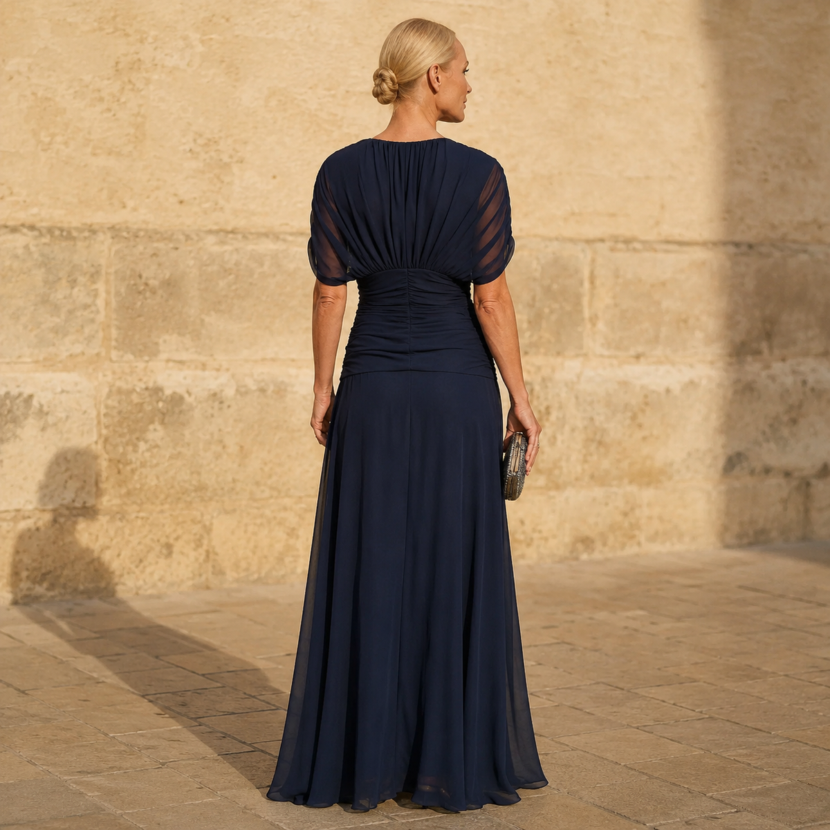 Lileas - Soft-Touch Pleated Evening Dress