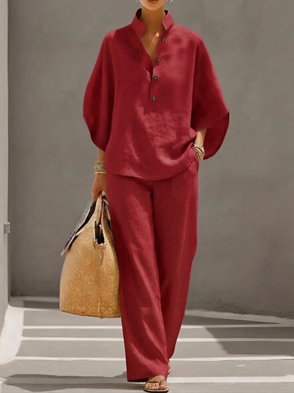 Ralia - Breezy Linen Two-Piece Set