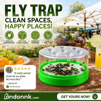 🔌Last Day Special Price✅ Reusable fly trap—no electricity, no poison! 🏠 Safe to use in the kitchen and around children and pets.