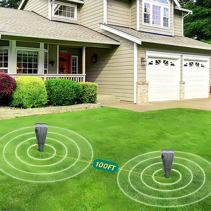 🌸Spring Sale 50% OFF☘️Solar Powered Waterproof Screw Mole Repellent
