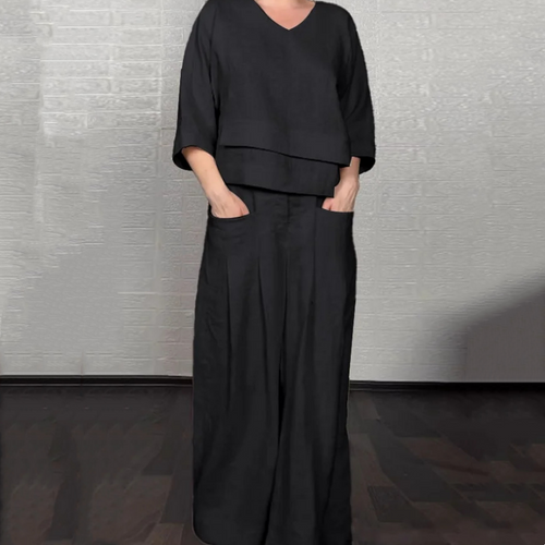 Tania - Breezy Linen Two-Piece Set
