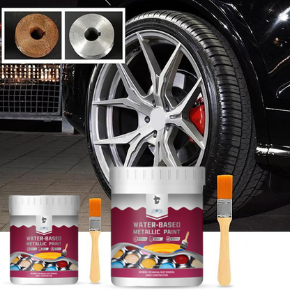 LIMITED TIME 50% OFF⚡Rust Converter Metallic Paint – One coat stops rust, no sanding, no fumes. Dries to a sleek metal finish. Perfect for garden tools & gates. 🔨🛡️