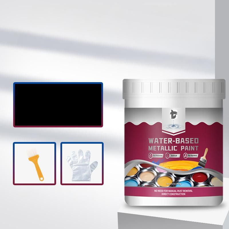 LIMITED TIME 50% OFF⚡Rust Converter Metallic Paint – One coat stops rust, no sanding, no fumes. Dries to a sleek metal finish. Perfect for garden tools & gates. 🔨🛡️