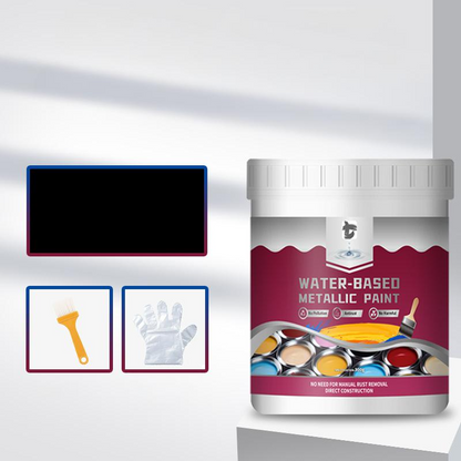 LIMITED TIME 50% OFF⚡Rust Converter Metallic Paint – One coat stops rust, no sanding, no fumes. Dries to a sleek metal finish. Perfect for garden tools & gates. 🔨🛡️