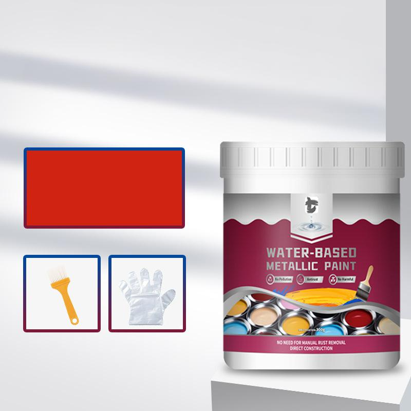 LIMITED TIME 50% OFF⚡Rust Converter Metallic Paint – One coat stops rust, no sanding, no fumes. Dries to a sleek metal finish. Perfect for garden tools & gates. 🔨🛡️