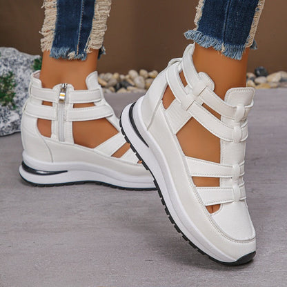 🔥Letzter Tag 50% Rabatt - Bequeme leichte Wedges mit seitlichem Reißverschluss