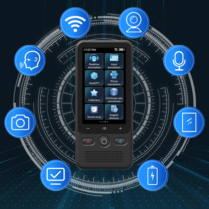 ✈️2026 HOT SALE🗣️50K+ SOLD!🌐Multifunctional Portable Translator – Real-Time 2-Way Voice Translation, Offline Mode & 100+ Languages Supported📱