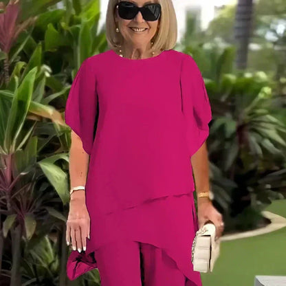 Jessenia - Layered Tunic and Trousers Set