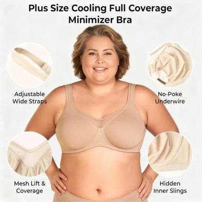 ⏳💐🖤Women's Elegant Sheer Full Coverage Non-padded Plus Size Bra