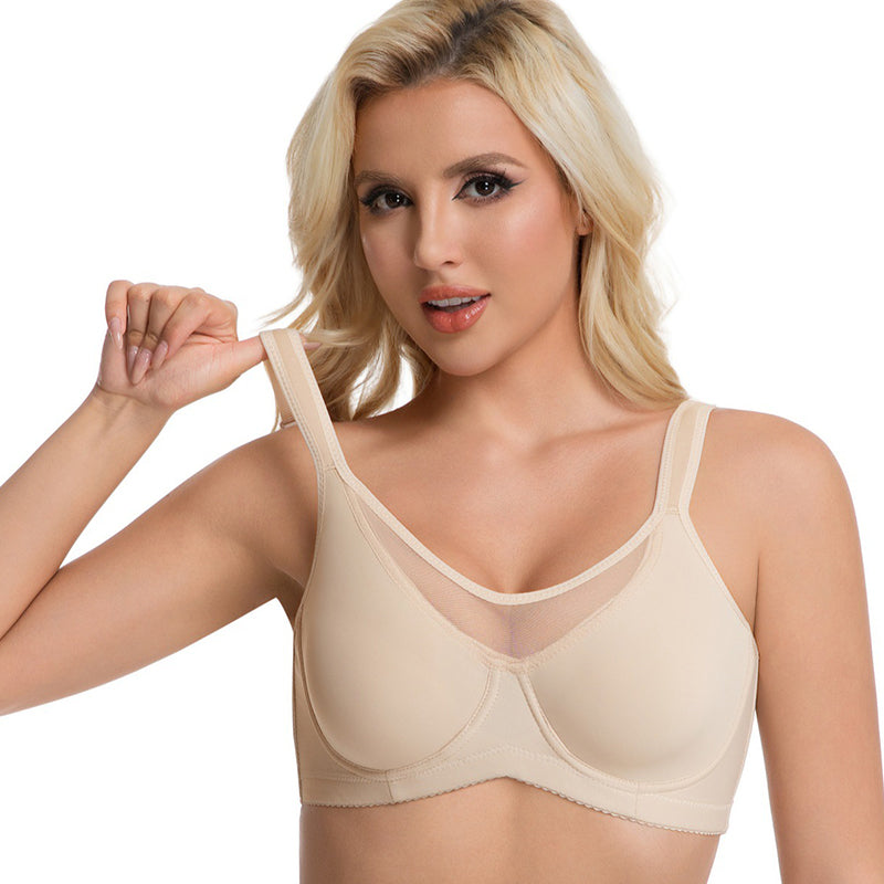 ⏳💐🖤Women's Elegant Sheer Full Coverage Non-padded Plus Size Bra