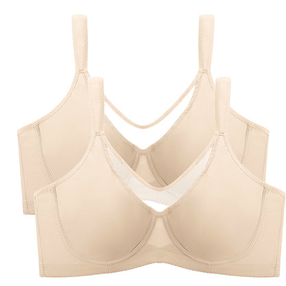 ⏳💐🖤Women's Elegant Sheer Full Coverage Non-padded Plus Size Bra