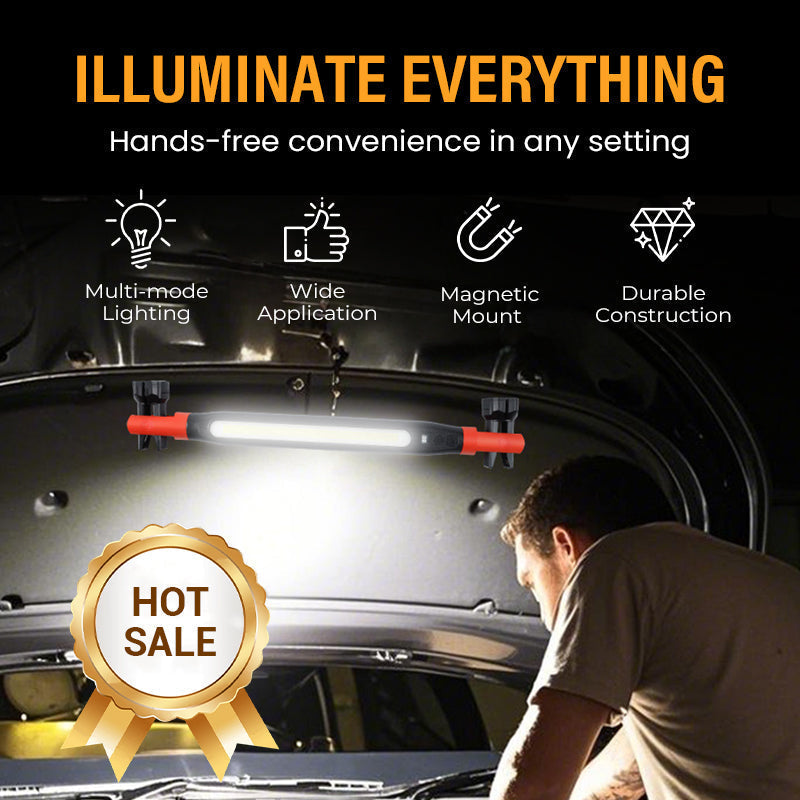 📢📢49% OFF !! ⏰3000LM LED Work Light – Magnetic + hook, 5200mAh battery, 360° rotation. Type‑C fast charge. Bright as day anywhere! 🔋✨