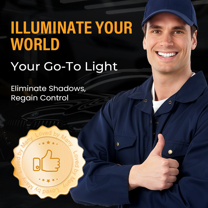 📢📢49% OFF !! ⏰3000LM LED Work Light – Magnetic + hook, 5200mAh battery, 360° rotation. Type‑C fast charge. Bright as day anywhere! 🔋✨