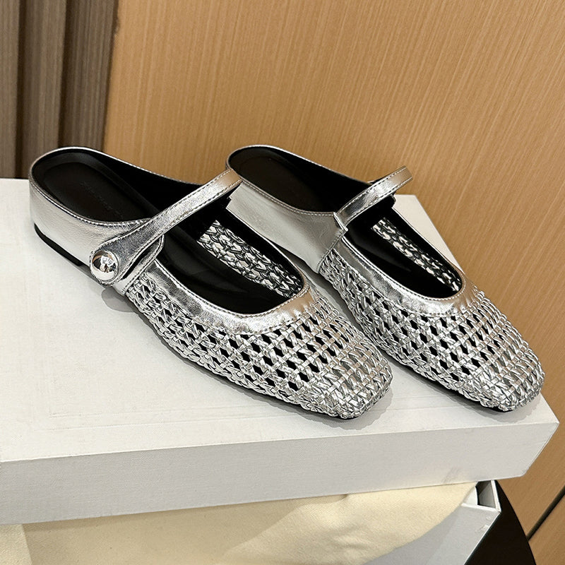 Cerise - Shimmering Mary Jane Shoes