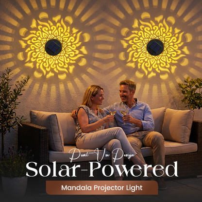💐 50% OFF! Solar Mandala Light – Bohemian Garden Decor, Enchanting Pattern Projection 🌸🌀 【Limited Time】