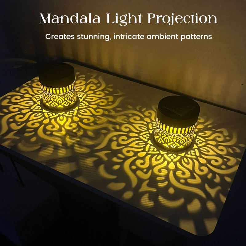 💐 50% OFF! Solar Mandala Light – Bohemian Garden Decor, Enchanting Pattern Projection 🌸🌀 【Limited Time】