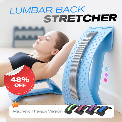 🔥 48% OFF TODAY! 🧘‍♂️Magnetic Lumbar Stretcher – Acupressure Massage, Portable Design & Relieves Back Pain ✨