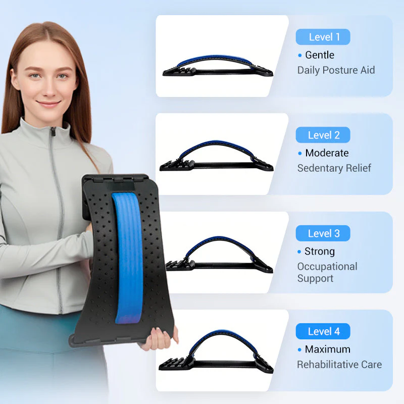 🔥 48% OFF TODAY! 🧘‍♂️Magnetic Lumbar Stretcher – Acupressure Massage, Portable Design & Relieves Back Pain ✨