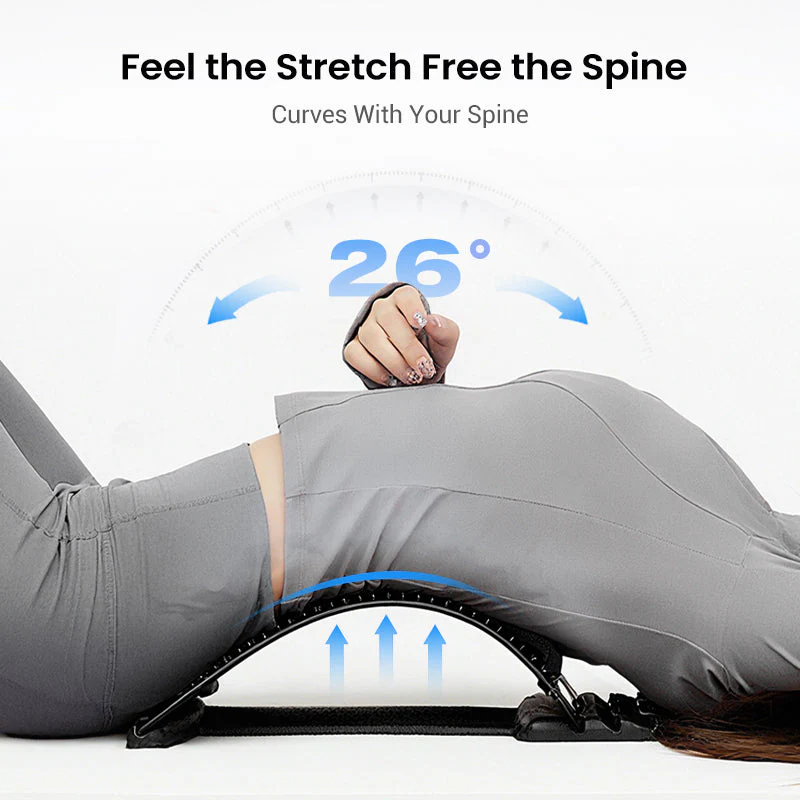 🔥 48% OFF TODAY! 🧘‍♂️Magnetic Lumbar Stretcher – Acupressure Massage, Portable Design & Relieves Back Pain ✨