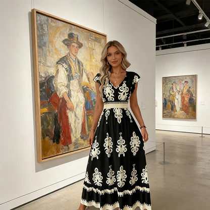 Osyrel - Printed Midi Dress