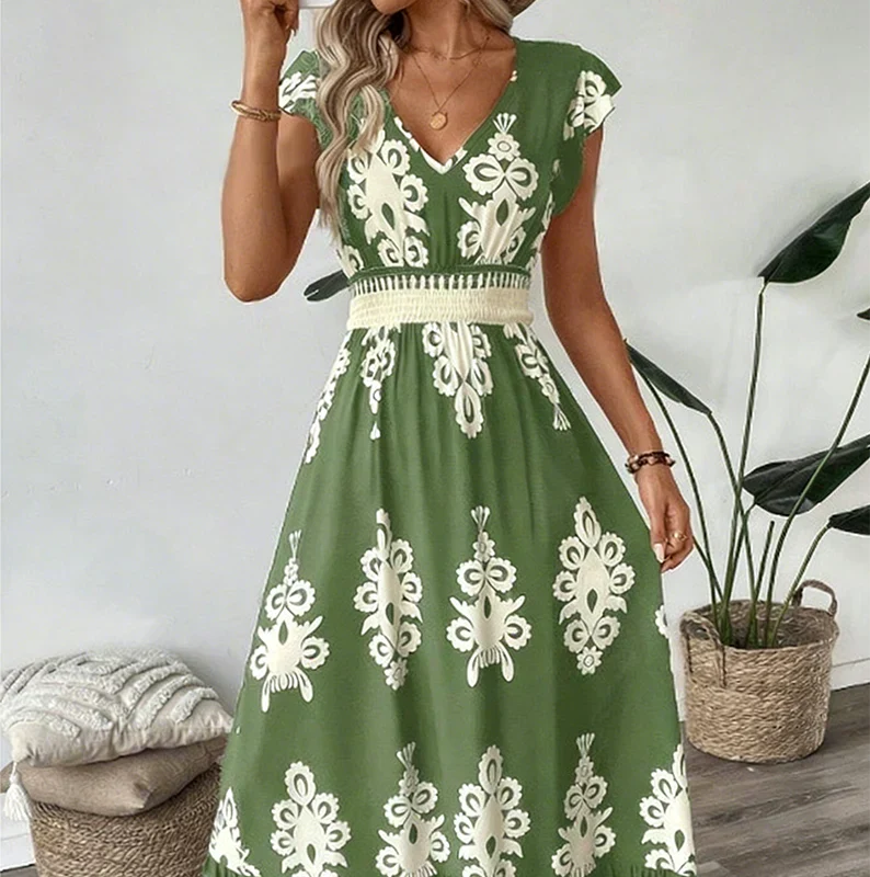 Osyrel - Printed Midi Dress