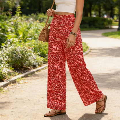 👖 50% OFF NOW! ✨ Women's Smocked High Waist Wide Leg Pants – Flattering Fit, Breathable Fabric & Effortless Style 🌸
