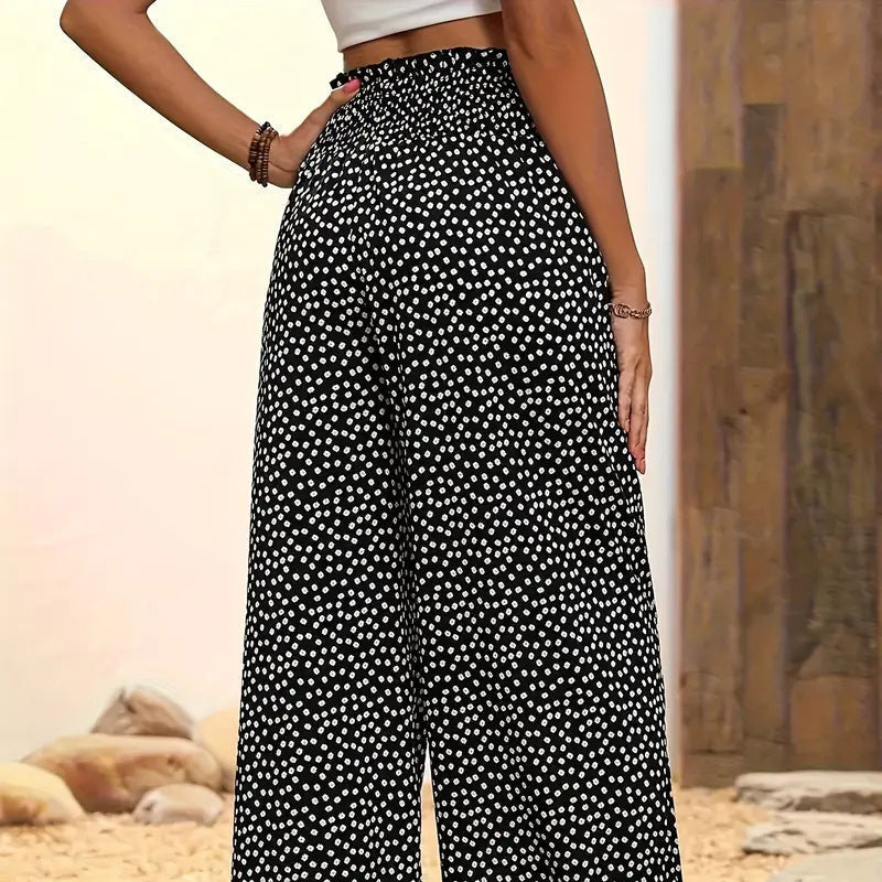👖 50% OFF NOW! ✨ Women's Smocked High Waist Wide Leg Pants – Flattering Fit, Breathable Fabric & Effortless Style 🌸