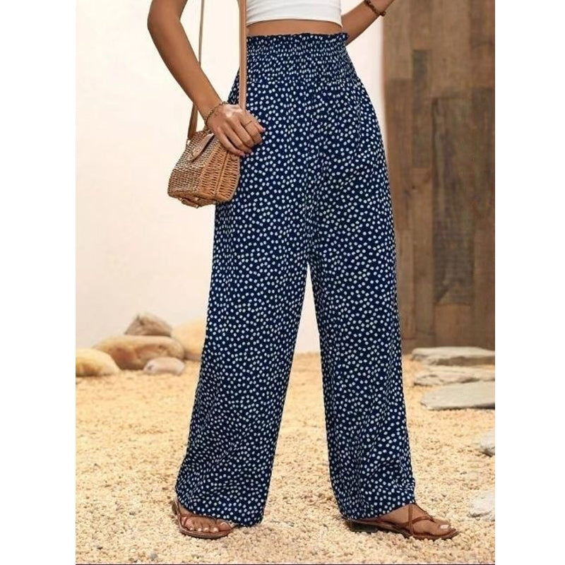 👖 50% OFF NOW! ✨ Women's Smocked High Waist Wide Leg Pants – Flattering Fit, Breathable Fabric & Effortless Style 🌸