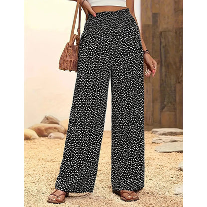 👖 50% OFF NOW! ✨ Women's Smocked High Waist Wide Leg Pants – Flattering Fit, Breathable Fabric & Effortless Style 🌸