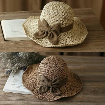 Coralie - Handcrafted Bow Sun Hat