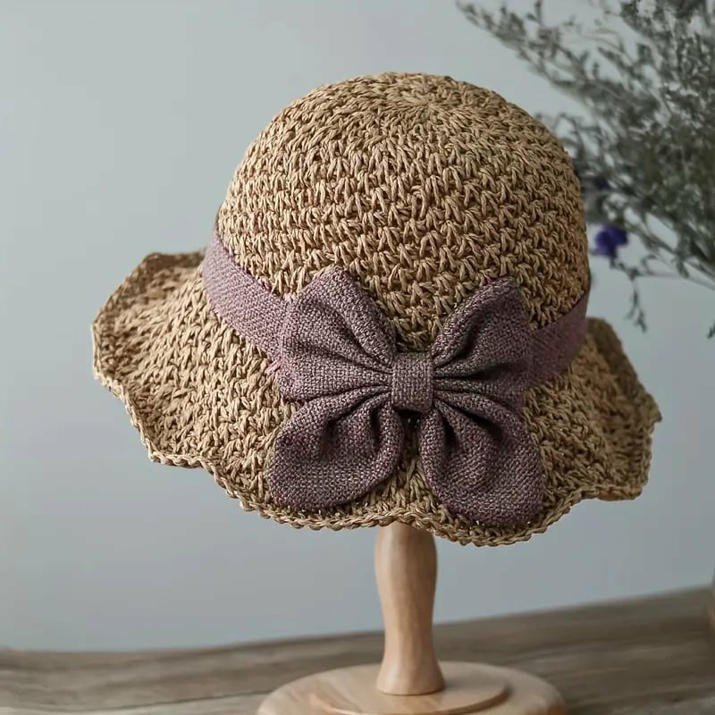 Coralie - Handcrafted Bow Sun Hat