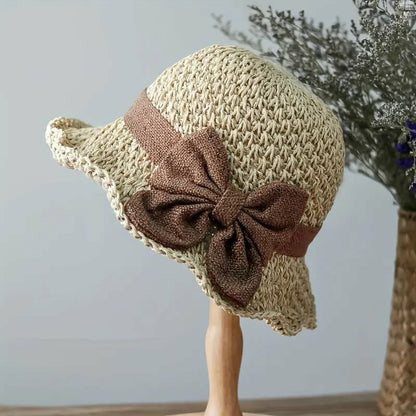 Coralie - Handcrafted Bow Sun Hat