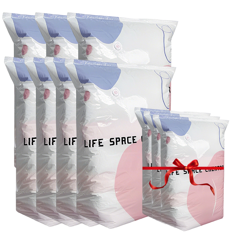💐 BUY 2, GET 1 FREE!🧳No‑Pump Vacuum Storage Bags – Press & seal, no pump needed. Saves 80% space, keeps clothes dry & dust‑free. Perfect for bulky bedding & off‑season gear. 🛏️🗄️
