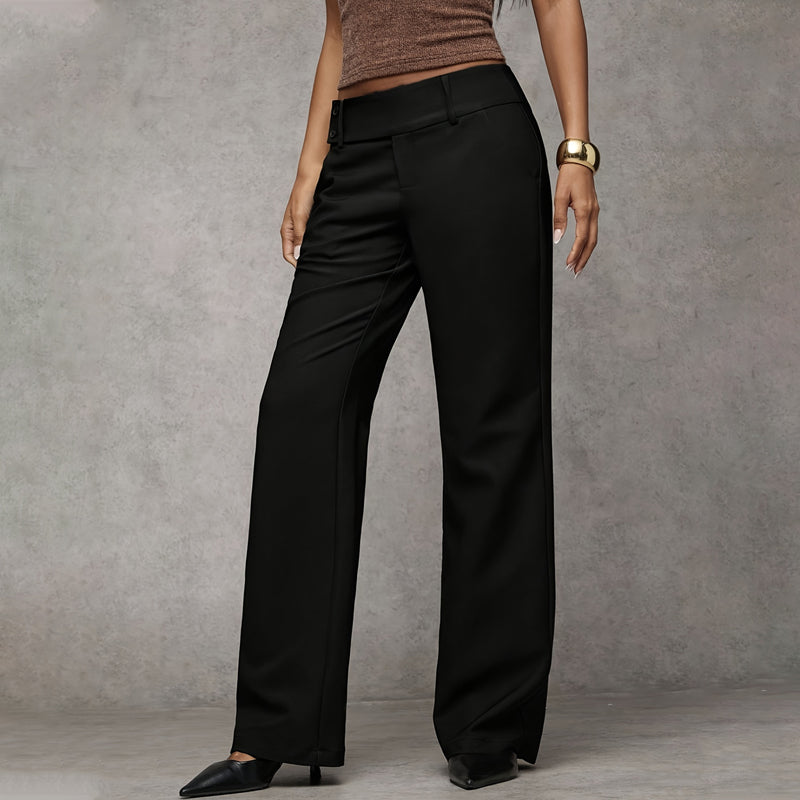 Elowra - Tailored Flared Suit Trousers