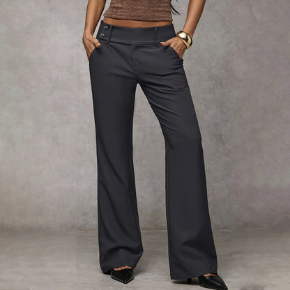 Elowra - Tailored Flared Suit Trousers