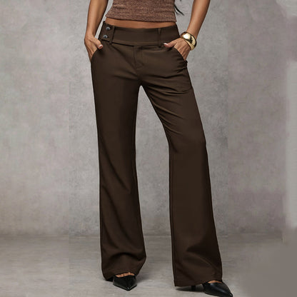 Elowra - Tailored Flared Suit Trousers