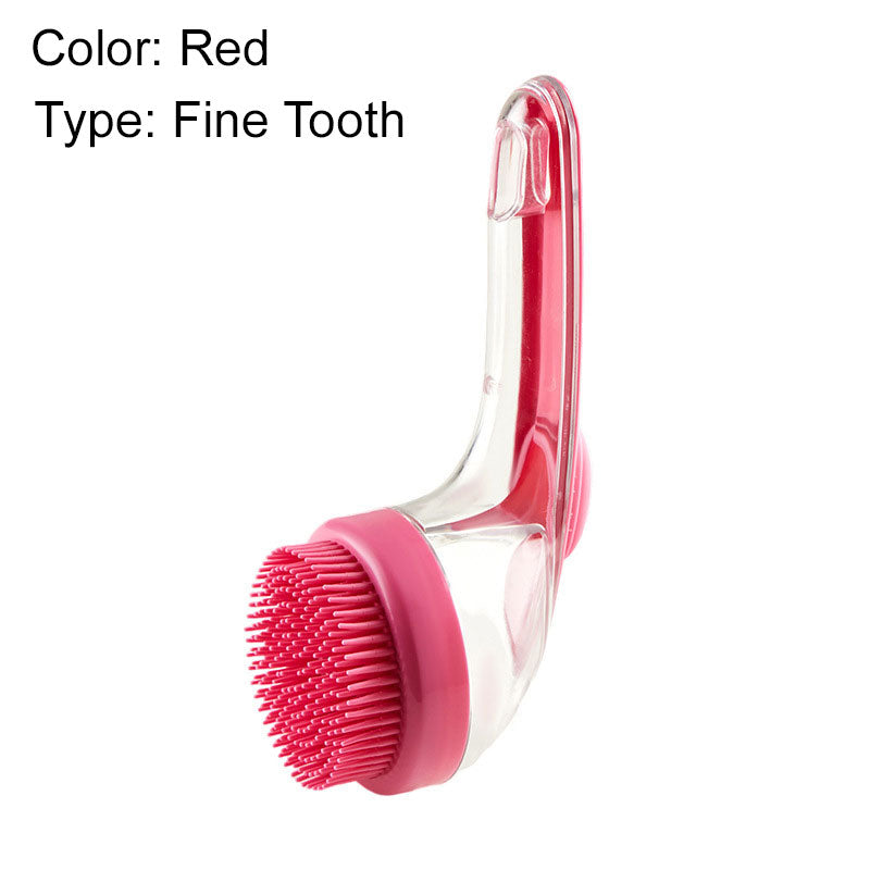 🛁🐾 Pet Bath Brush with Soap Dispenser – Long Handle, No Bending, Soft & Efficient, Easy Bath at Home 🧼✨