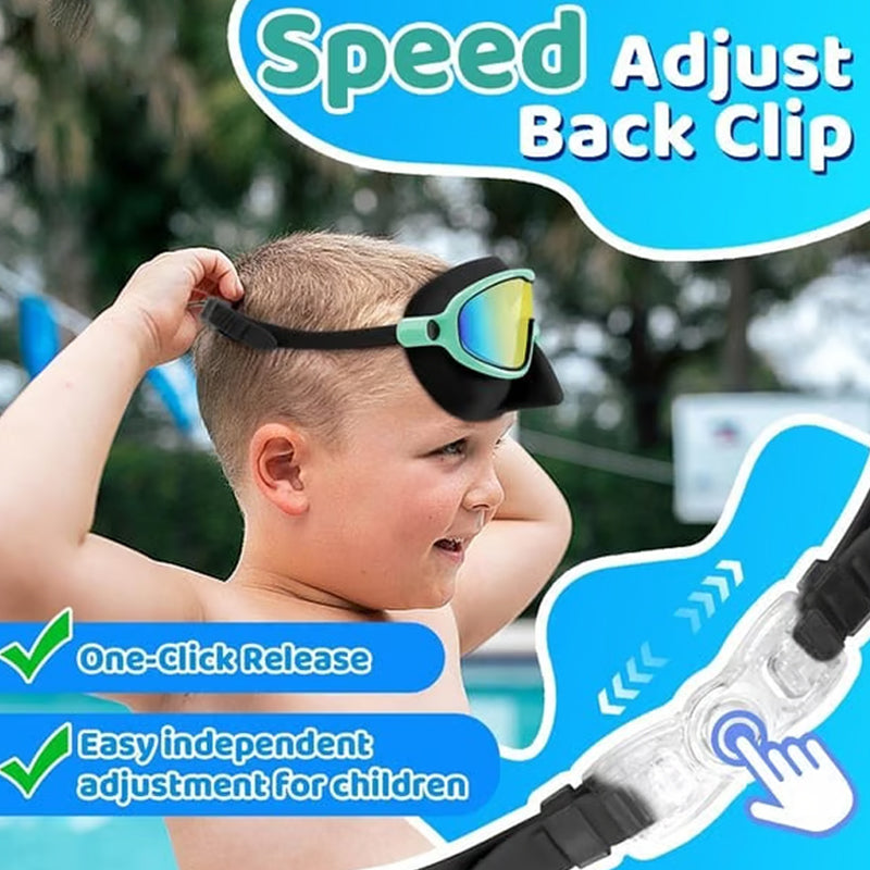 🏊 SUMMER SALE! 🌊 Kids Anti-Choke Swim Goggles with Nose Cover 🐬 Anti-Fog, Leak-Proof & Comfortable Fit