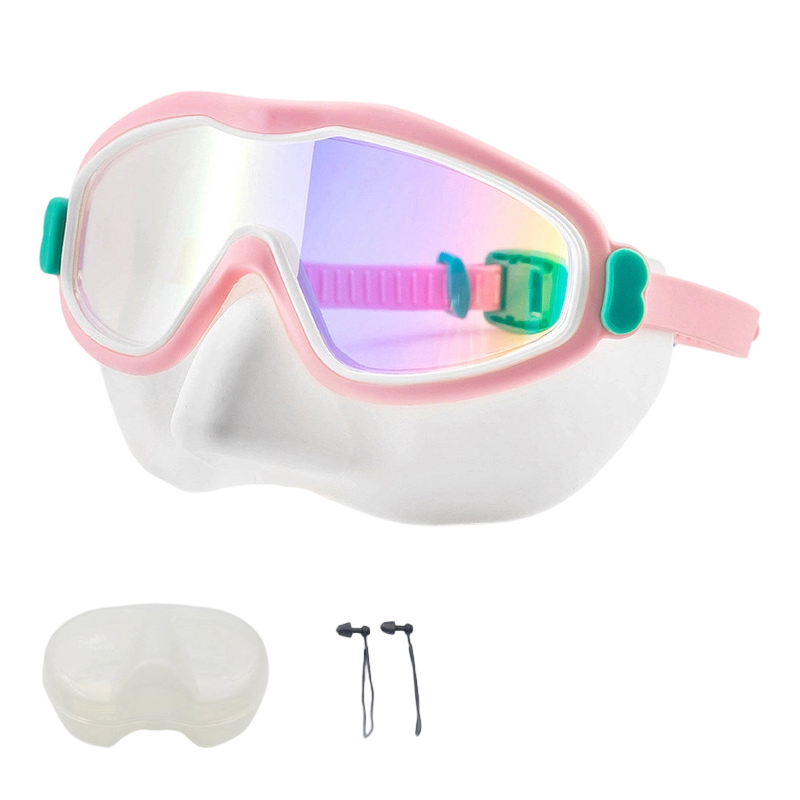 🏊 SUMMER SALE! 🌊 Kids Anti-Choke Swim Goggles with Nose Cover 🐬 Anti-Fog, Leak-Proof & Comfortable Fit