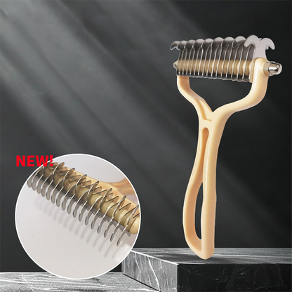 2-in-1 Pet Dematting & Deshedding Comb