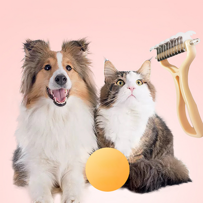 2-in-1 Pet Dematting & Deshedding Comb
