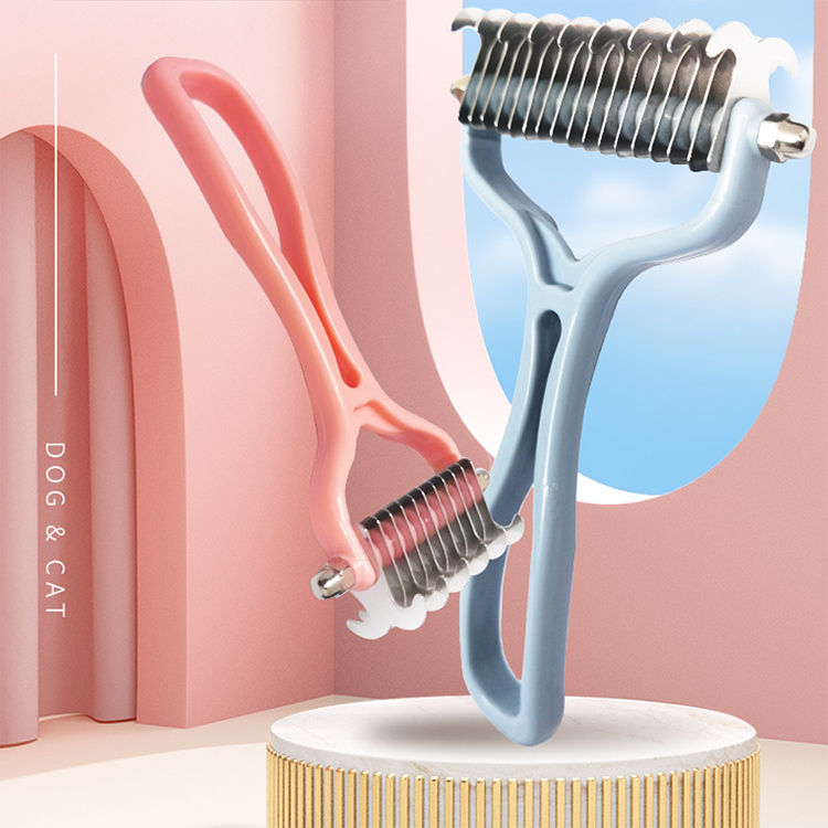 2-in-1 Pet Dematting & Deshedding Comb